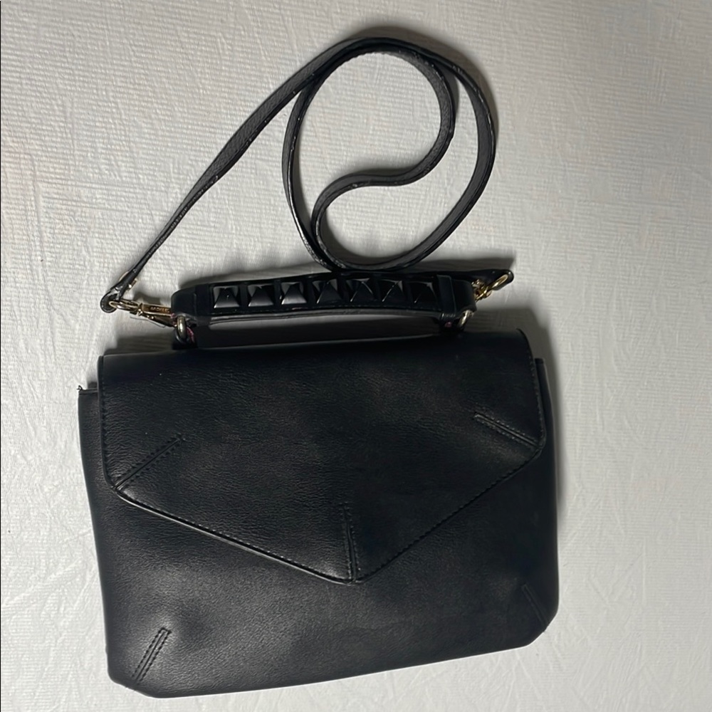 Black Leather Shoulder Bag